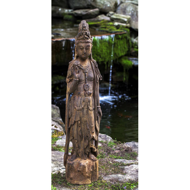 August Grove® Evita Concrete Pebble Fountain Wayfair